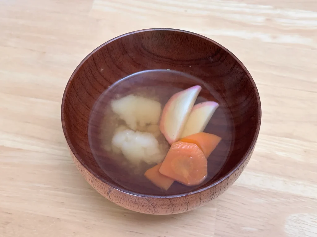 アサヒのスプーンで食べるおもち実食1