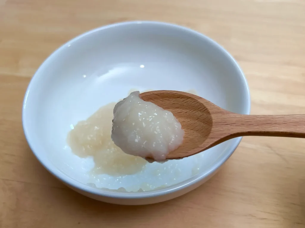 アサヒのスプーンで食べるおもち実食2