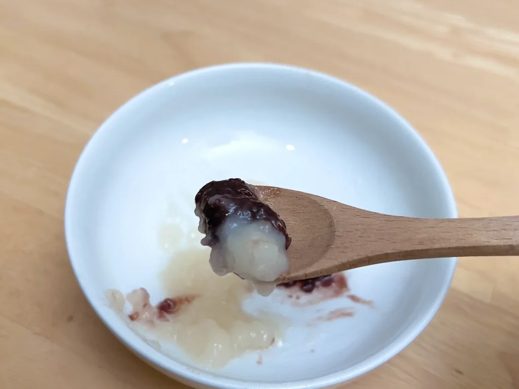 アサヒのスプーンで食べるおもち実食7